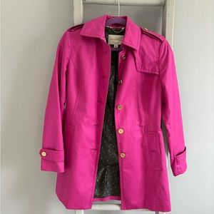 Banana Republic Trench Coat size XS in hot pink